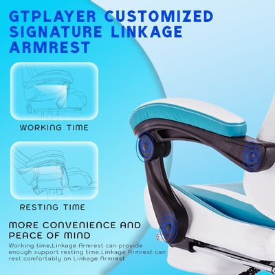 Benutzerdefinierte Farbe ALINUNU Hochrücken Video Ergonomischer Racing PC Gaming-Stuhl mit Fußstütze