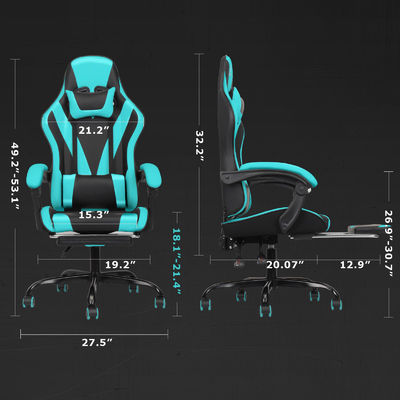 Modernes Design Hochrücken Video Ergonomischer Rennspielstuhl mit Fußstütze Erschwinglich