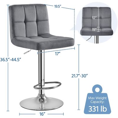 Moderner Barhocker Höhenverstellbarer Barhocker Drehbarer PU-Lederstuhl