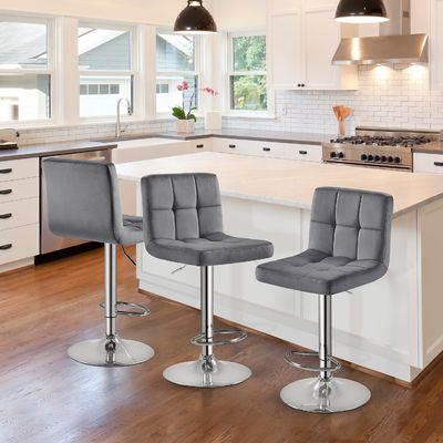 Moderner Barhocker Höhenverstellbarer Barhocker Drehbarer PU-Lederstuhl