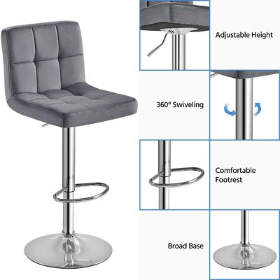 Moderner Barhocker Höhenverstellbarer Barhocker Drehbarer PU-Lederstuhl