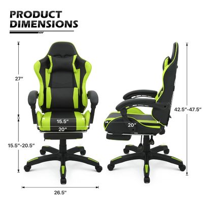 Angemessene Büromöbel ALINUNU Ergonomischer Spielstuhl 25&quot;D x 26.5&quot;W x 42.5&quot;H