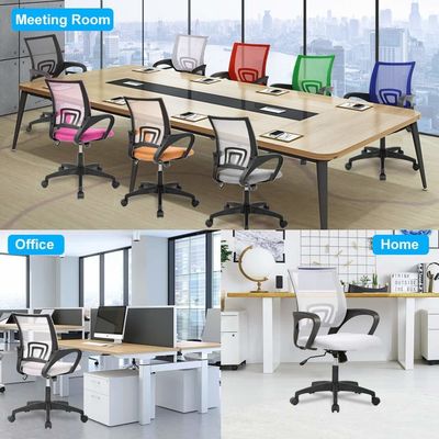 ALINUNU White Mesh Executive Chair mit Lendenstütze und Schmetterlingsmechanismus