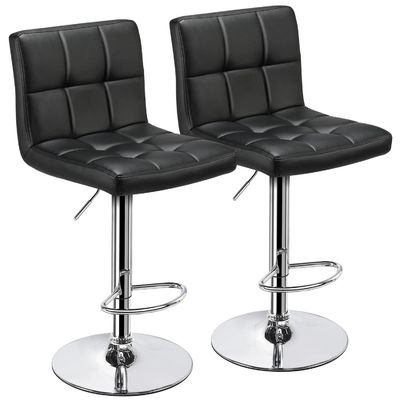 19.5&quot;D x 17&quot;W x 36.5&quot;H Moderne Barhocker mit verstellbarer Höhe und drehbarem PU-Leder