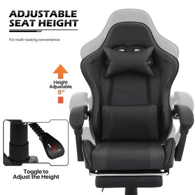 Einstellbarer Höhenstand Ergonomischer Computer Rennvideo PC Custom Gaming Stuhl für Erwachsene