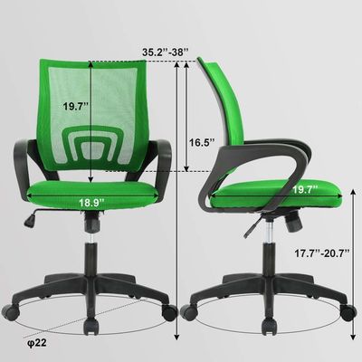 ALINUNU Navy Green Mesh Computer Chair Die ideale Wahl für Führung und Home Office