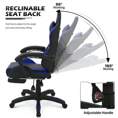 GENUINE LEER ALINUNU Ergonomischer Computer Rennvideo PC Custom Gaming Stuhl für Erwachsene