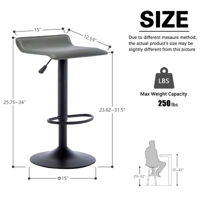 Allgemeine moderne Schwenkbarstähle PU-Leder-Flugbrücken-Barstähle für Gewerbemöbel