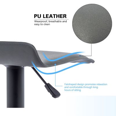 Allgemeine moderne Schwenkbarstähle PU-Leder-Flugbrücken-Barstähle für Gewerbemöbel
