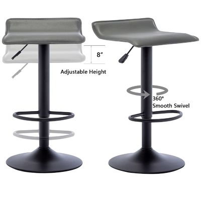 Allgemeine moderne Schwenkbarstähle PU-Leder-Flugbrücken-Barstähle für Gewerbemöbel
