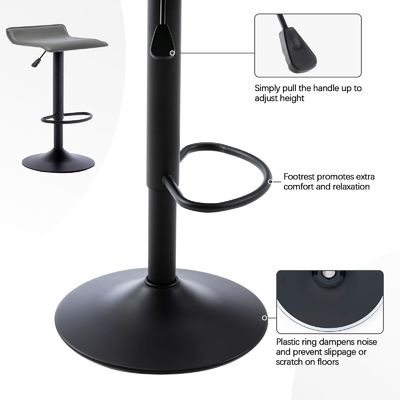 Allgemeine moderne Schwenkbarstähle PU-Leder-Flugbrücken-Barstähle für Gewerbemöbel