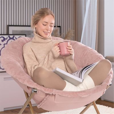 Faltbares Rundes Verdicktes Faltbares Liegestell Wohnzimmer Mondstuhl Moderne Gestaltung