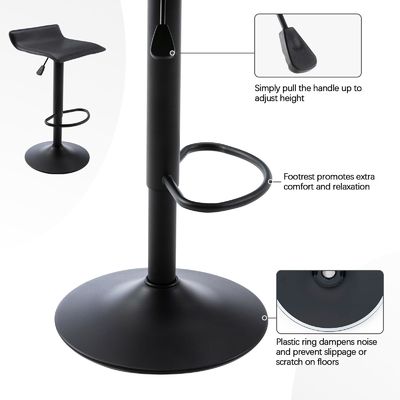 Benutzerdefinierte Farbe ALINUNU Drehbar Hocker PU Leder Airlift Bar Stuhl für das Esszimmer