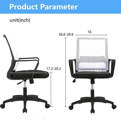Home Office Ergonomischer Mesh-Stuhl mit verstellbarer Höhe und modernem Design
