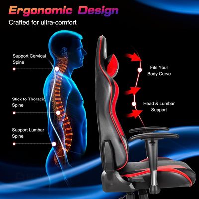 Artikel Gewicht 42 Pfund Home Office Möbel Ergonomische Renncomputer Videospiele Stuhl