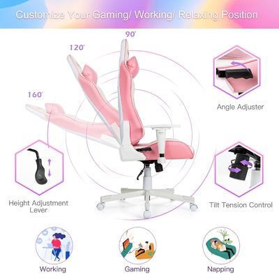 Anpassbarer Farbton ALINUNU Secret Lab Ergonomischer Rennspielstuhl 29&quot;D x 29&quot;W x 49.5&quot;H