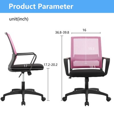 Ergonomisch vernetzte Bürostuhl 360 Drehbarer Höhenanpasser