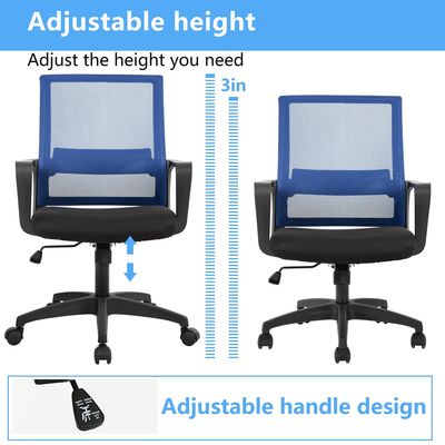 Personalisierter Bürostuhl ergonomischer Drehnetz mit Eisenmetalltyp und -design