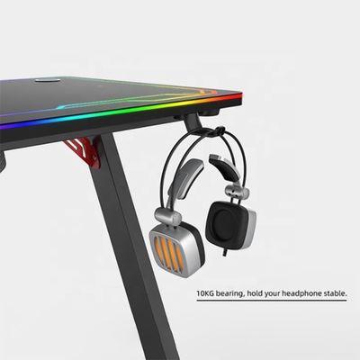 Computertisch für Gewerbemöbel mit RGB-Beleuchtungssystem und verstellbarem Design