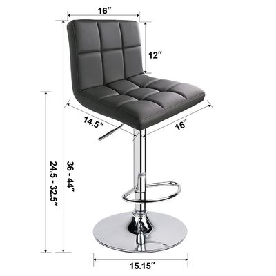Verstellbarer Drehbarrenhocker mit Rücken ALINUNU Modern Design Stil Gewerbemöbel
