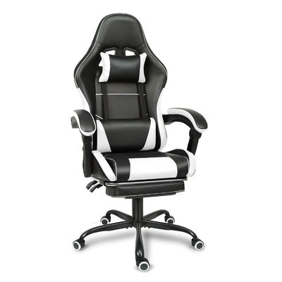 Ergonomisch gestalteter Spielstuhl mit Lendenstütze und Fußstütze