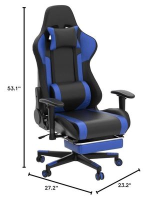 Customized Farbe Leder RGB Gaming Drehstuhl mit LED-Lichtbar und Massage-Funktion
