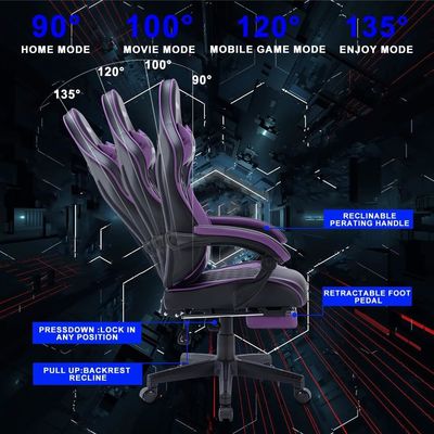 Computerspielzimmer Klappstuhl mit ergonomischem Design und drehbarer Massage