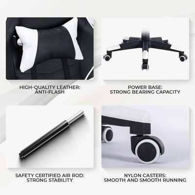 Leder ergonomischer Gamer-Sitz Moderner Skorpion-Spielstuhl für Computerspielzimmer