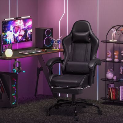 Personalisierter Farbton Ergonomischer Computer-Massage-Spielstuhl mit Fußstütze