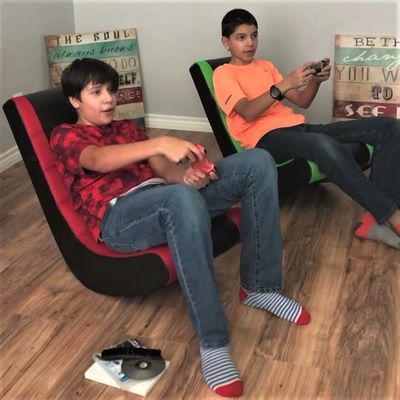 ALINUNU Spielstuhl Einstellbare Höhe für Kinder und Jugendliche Direktboden Video Rocker