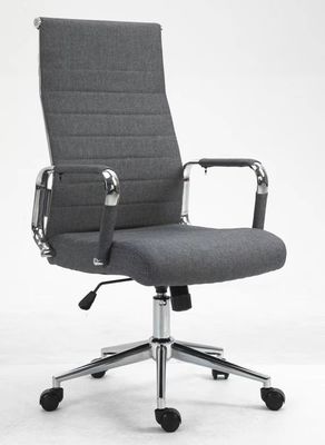 Bürostuhl aus braunem Leder aus modernem Stil mit Lendenunterstützung und Postverpackung