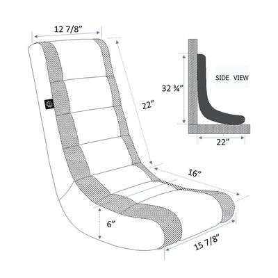 Postverpackung und Video-Rocker-Spielstuhl für Kinder und Jugendliche ALINUNU Direct Floor Chair