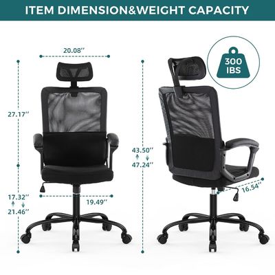 Ergonomischer Computerstuhl für Heim- und Büroarbeiten mit individueller Farbe und rotierendem Rollen