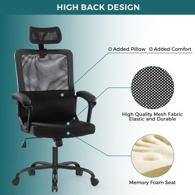 Ergonomischer Computerstuhl für Heim- und Büroarbeiten mit individueller Farbe und rotierendem Rollen