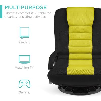 Schwenkbare Spielstuhl 360 Grad Mehrzweck-Bodenstuhl Rocker für TV angepasste Farbe
