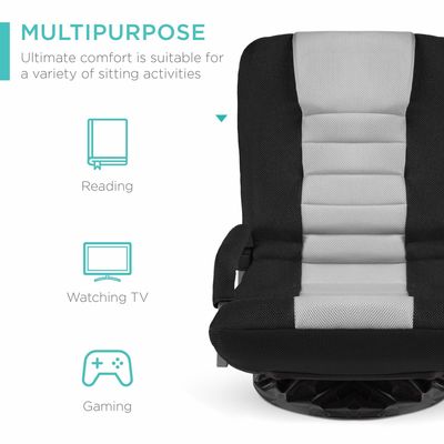 Schwenkbare Spielstuhl 360 Grad Mehrzweck-Bodenstuhl Rocker für TV angepasste Farbe