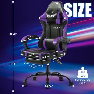 Höhenverstellbarer ergonomischer Spielstuhl für Erwachsene Design Stil MODERNE Postverpackung Y
