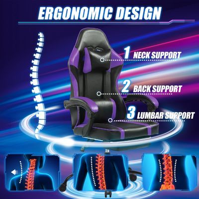 Höhenverstellbarer ergonomischer Spielstuhl für Erwachsene Design Stil MODERNE Postverpackung Y