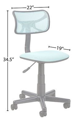 Kleines Büro und Kinder Höhenverstellbare Drehnetz-Schreibtischstühle mit 3 Gasliften