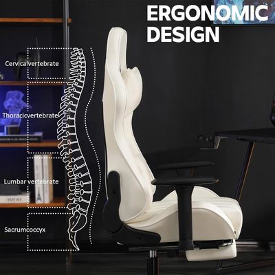 Personalisieren Sie Home Office Ergonomischer Spielstuhl mit verstellbarer Höhe und Fußstütze