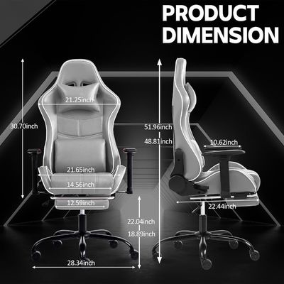 angepasste Farbe Ergonomischer Spielstuhl Höhenverstellbarer und Liegestellfunktion