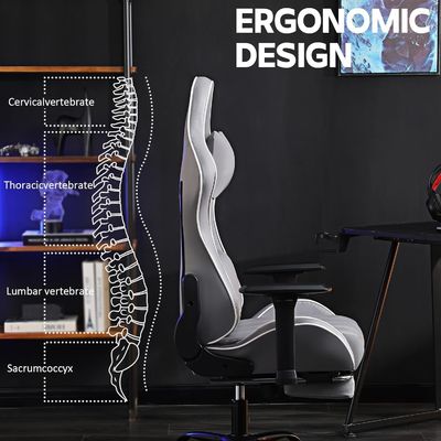 angepasste Farbe Ergonomischer Spielstuhl Höhenverstellbarer und Liegestellfunktion