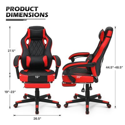 Moderne ergonomische Computerspielstuhl Racing-Stil PU-Lederstuhl Gaming 40,79 Pfund