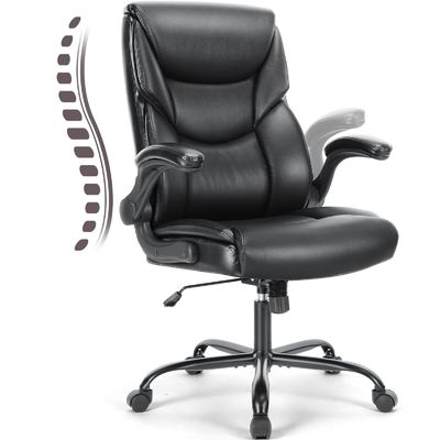 Moderne Gestaltung verstellbarer Executive Office Chair mit Flip-Up Armlehne und Lendenunterstützung