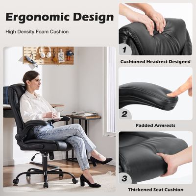 Moderne Gestaltung verstellbarer Executive Office Chair mit Flip-Up Armlehne und Lendenunterstützung