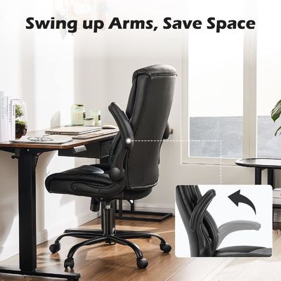 Moderne Gestaltung verstellbarer Executive Office Chair mit Flip-Up Armlehne und Lendenunterstützung
