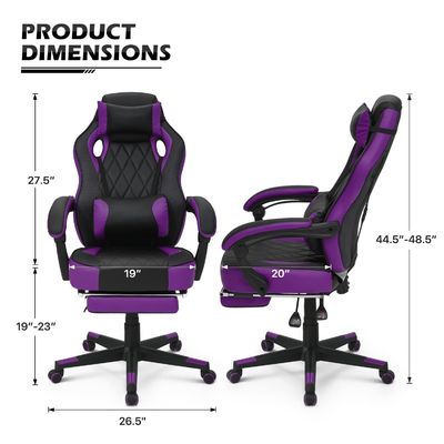 Rennstil PU-Leder-Spielstuhl Ergonomische Gestaltung Schaumstoff-Sitzmaterial von ALINUNU