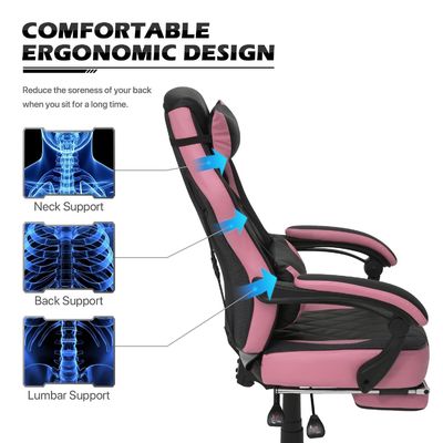 ALINUNU Racing Style PU-Leder-Spielstuhl mit individueller Farbe und ergonomischem Design