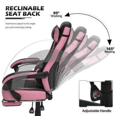 ALINUNU Racing Style PU-Leder-Spielstuhl mit individueller Farbe und ergonomischem Design