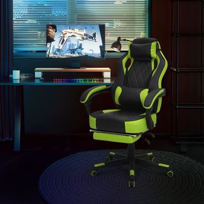 ALINUNU Racing Style PU Gaming Chair Ergonomischer Computerstuhl mit modernem Design